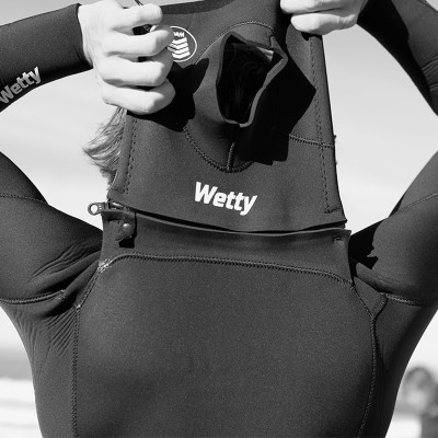 WETTY steamer SURF WETSUIT 4/3 -winter- ECOFRIENDLY neoprene LIMESTONE