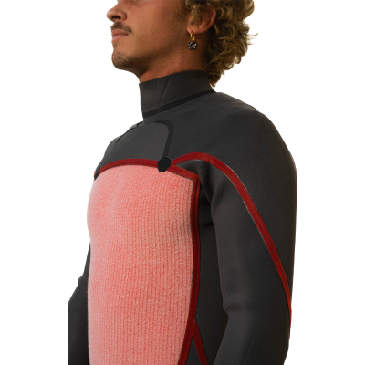 WETTY steamer SURF WETSUIT 4/3 -winter- ECOFRIENDLY neoprene LIMESTONE