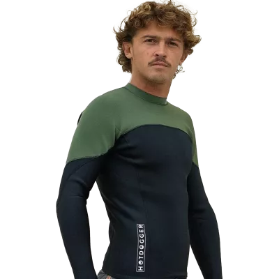 SURF TOP WETTY- MANCHES LONGUES- ZIP -2/2MM -NEOPRENE JAPONAIS ASAHI