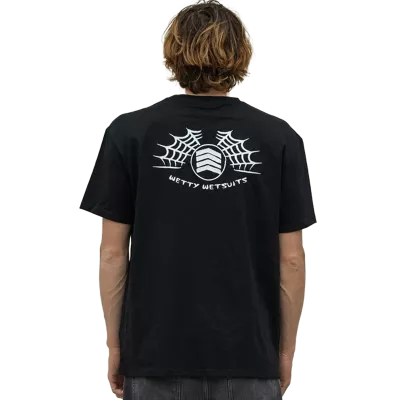 WETTY TEE SHIRT OVERSIZE SPIDER BLACK