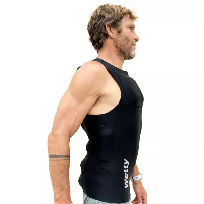 WETTY WINTER SURF WETSUIT 4/4MM - 2MM integrated HOOD - Limestone